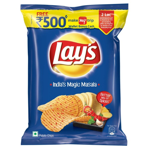 Lays Indias Magic Masala Potato chips, 52 gms - shopbingos.com. Online ...